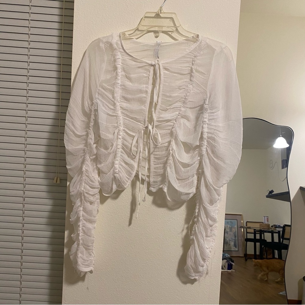white mesh top